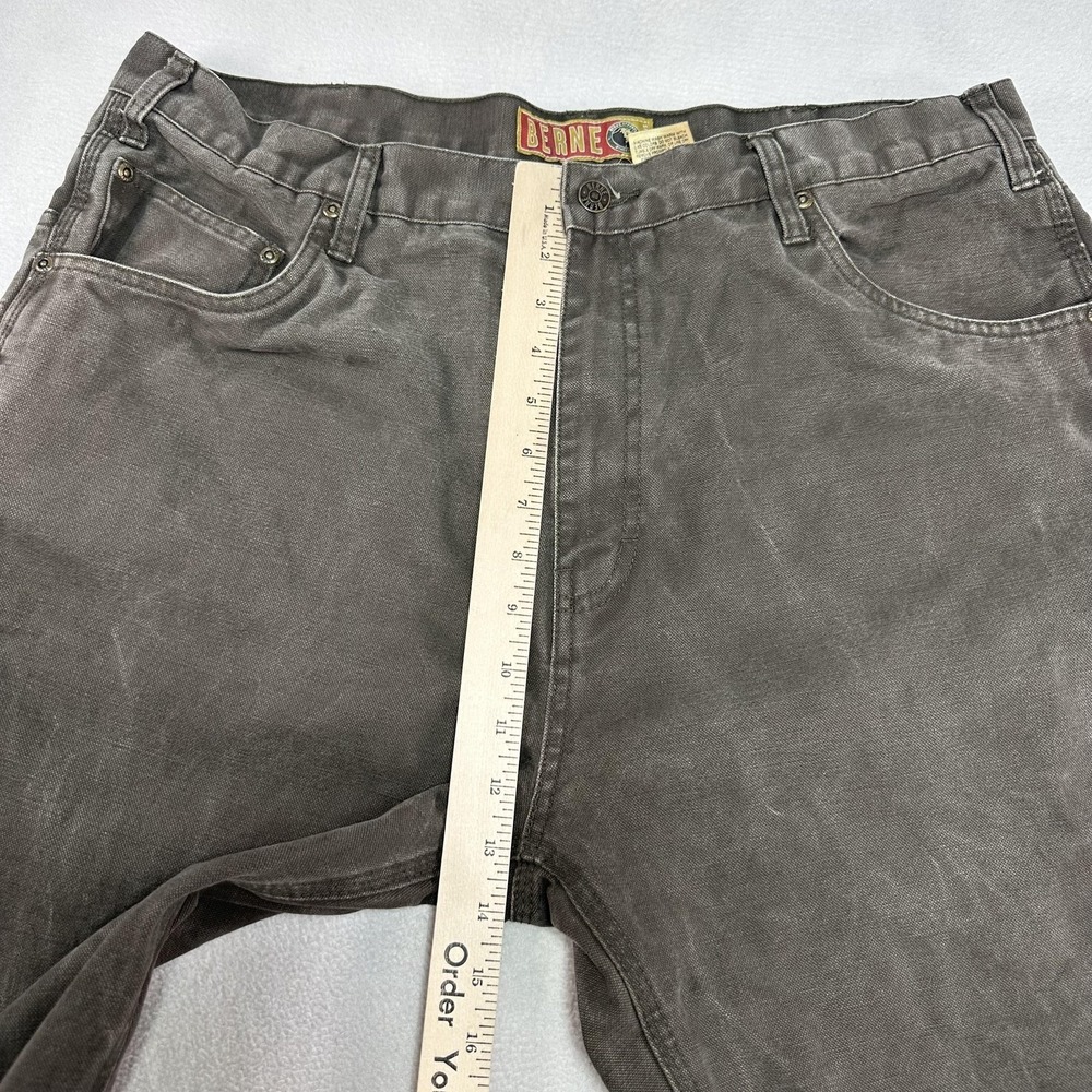 Berne Workwear Jeans Mens 38x34 Gray Regular Straight Canvas Carpenter Pants - Picture 14 of 14